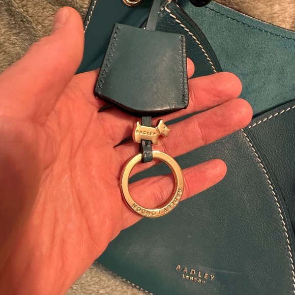 Radley London Blue Shoulder Bag with Charm - Picture 3 of 7